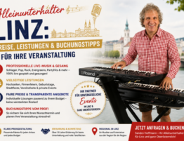 Sandro Hoffmann als professioneller Alleinunterhalter mit Live-Musik für Veranstaltungen in Linz.
