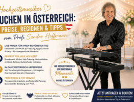 Sandro Hoffmann als professioneller Hochzeitsmusiker mit Live-Musik und Gesang für Hochzeiten in Österreich.