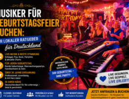 Sandro Hoffmann als professioneller Musiker für Geburtstagsfeiern mit Live-Musik und bester Stimmung in Deutschland.