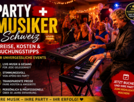 Sandro Hoffmann als professioneller Party Musiker und Alleinunterhalter auf einer Geburtstagsfeier in der Schweiz.