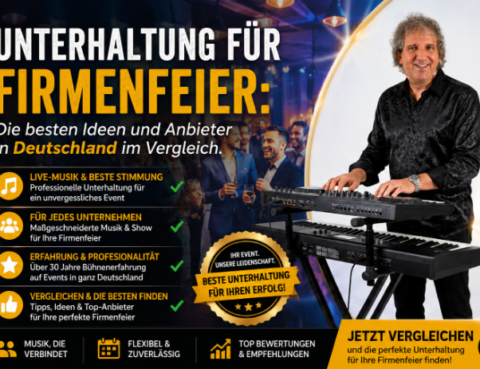 Sandro Hoffmann als professioneller Musiker und Alleinunterhalter für Firmenfeiern in Deutschland.