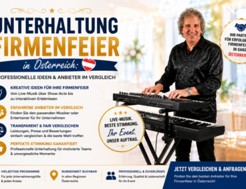 Sandro Hoffmann als professioneller Musiker und Entertainer für Firmenfeiern in Österreich.