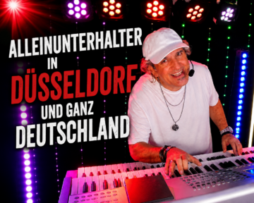 Alleinunterhalter in Düsseldorf und ganz Deutschland spielt Keyboard bei einer stimmungsvollen Live-Musik-Veranstaltung