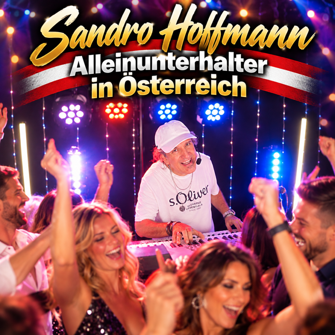 Sandro Hoffmann als Alleinunterhalter in Österreich bei einer ausgelassenen Party mit tanzenden Gästen